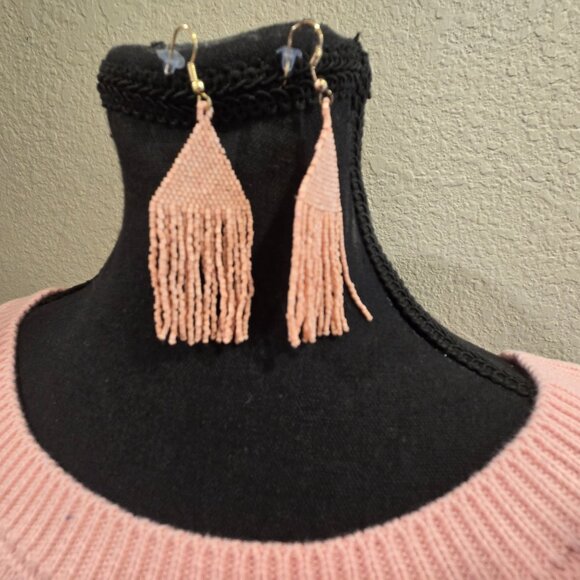 Hammies NWT Striped Sweatercrop top, matching Bell Bottoms and Ink Alloy Dangles - Picture 4 of 14